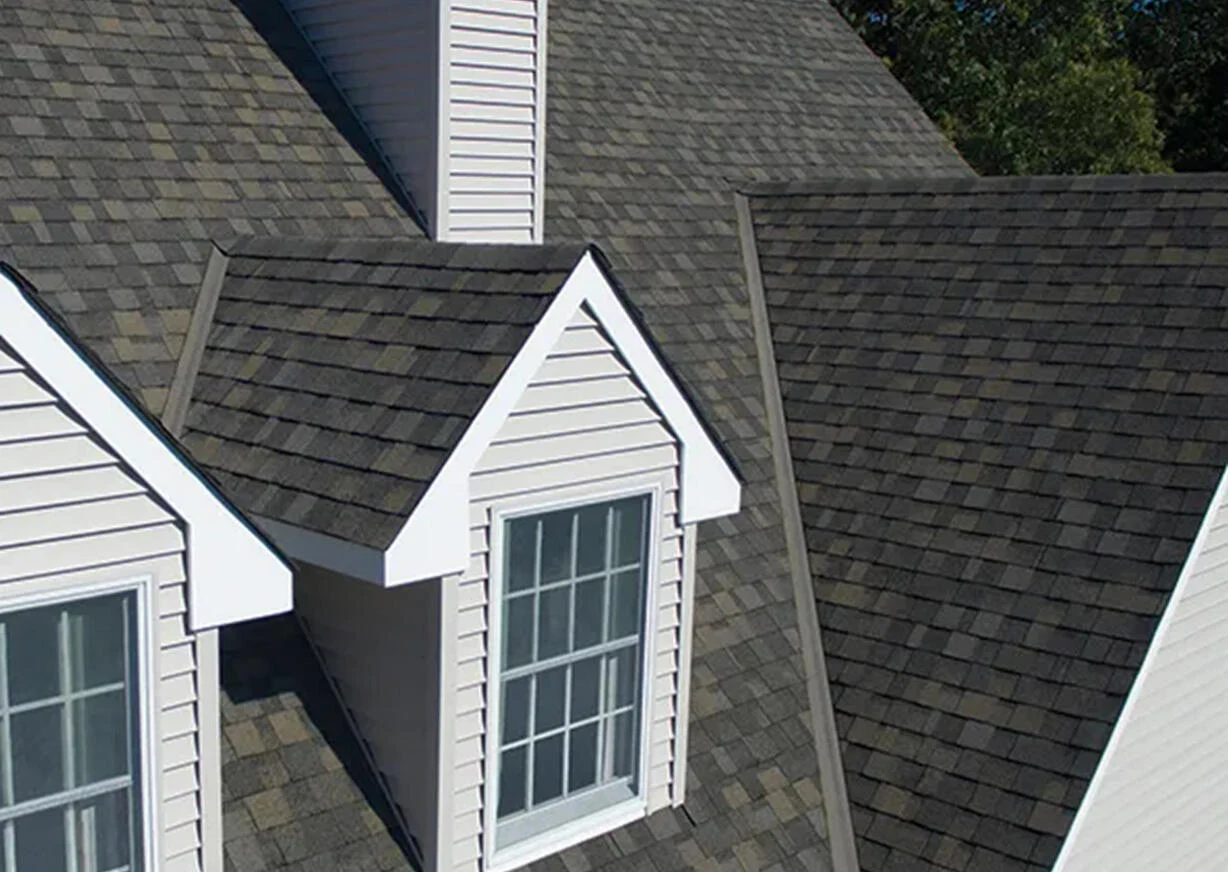 New architectural shingle roof with dormers installed in Washington DC